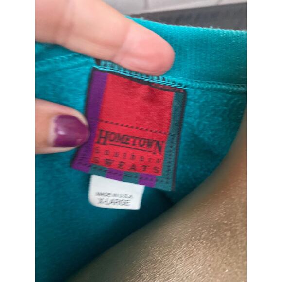 Vintage HOMETOWN SOUTHERN SWEATS Women Crew Neck Sweatshirt XL - Picture 5 of 8